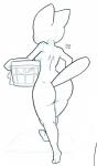 anthro breasts butt female from_the_back fur laundry_basket mature_anthro mature_female nude rear_view side_boob solo walking whiskers dot_executables cartoon_network the_amazing_world_of_gumball nicole_watterson domestic_cat felid feline felis mammal hi_res