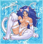 2024 4_toes abs animal_humanoid arm_support athletic athletic_female athletic_humanoid biceps big_breasts big_butt big_hair big_hands blowup_background blue_background blue_eyes blue_hair breasts butt capcom cat_humanoid champchidi character_name claws darkstalkers digital_drawing_(artwork) digital_media_(artwork) eyelashes feet felicia_(darkstalkers) felid felid_humanoid feline feline_humanoid female full-length_portrait fur hair hand_on_knee hand_on_leg hi_res humanoid inner_ear_fluff light_body light_skin long_hair looking_at_viewer mammal mammal_humanoid markings muscular muscular_arms muscular_female muscular_humanoid muscular_thighs pink_claws portrait serratus simple_background sitting smile solo spread_legs spreading tail thick_thighs toes tuft white_body white_fur