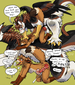 2_horns >_< against_floor animal_genitalia animal_penis anthro anthro_on_anthro anthro_on_bottom anthro_on_top anthro_penetrated anthro_penetrating anthro_penetrating_anthro arm_tuft balls barefoot black_body black_claws black_ears black_feathers black_fur black_horn black_horn_tip black_tail black_talons black_text black_wings bodily_fluids breasts brown_body brown_ear_tips brown_ears brown_eyes brown_feathers brown_fur brown_tail brown_tail_tip brown_wings canine_genitalia canine_penis cervical_contact cervix claws countershading cum cum_in_uterus cum_inside dipstick_ears dipstick_tail doggystyle duo ear_markings ejaculation elbow_tuft eyes_closed feathers feet female female_anthro female_on_bottom female_penetrated from_behind_position from_side fur genital_fluids genitals gloves_(marking) green_background hair hand_on_another's_head hand_on_another's_waist horn impregnation_request inflation internal knot knotted_penis larger_anthro larger_male leg_markings leg_tuft licking licking_lips licking_own_lips looking_pleasured male male/female male_anthro male_on_top male_penetrating male_penetrating_female markings moan multicolored_body multicolored_ears multicolored_feathers multicolored_fur multicolored_tail multicolored_wings nude nude_anthro nude_female nude_male on_bottom on_top open_mouth open_smile orange_body orange_fur orange_hair penetration penile penile_penetration penis penis_in_vagina pink_nose pink_tongue red_penis scutes sex sheath simple_background size_difference smaller_female smile socks_(marking) speech_bubble sweat tail tail_markings tail_tuft tan_tail_tip text tongue tongue_out tuft two_tone_ears uterus vaginal vaginal_penetration white_balls white_body white_countershading white_feathers white_fur white_horn white_sheath white_speech_bubble white_tail white_wings wings x-ray_view yellow_scutes birdpaw_(artist) mythology fursona_(birdpaw) kaimstain canid canine dragon feathered_dragon feathered_scalie fox furred_dragon furred_scalie kit_fox mammal mythological_creature mythological_scalie scalie true_fox 2026 digital_drawing_(artwork) digital_media_(artwork) english_text hi_res nonbinary_(lore)