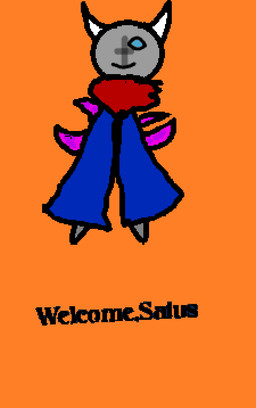 1_eye 2_horns armless blue_cloak blue_clothing blue_eyes cloak clothing grey_body horn kerchief male orange_background pink_tentacles red_kerchief sajus_(generic_e6_name) simple_background solo standing stubby_legs tentacles generic_e6_name demon humanoid aliasing digital_media_(artwork) microsoft_paint_(artwork)