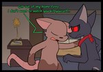 anthro argument brown_body brown_fur dialogue drugs duo fur grey_body grey_fur male male/male red_eyes text infinitydoom ferro_(infinitydoom) mammal murid murine rat rodent english_text story story_in_description