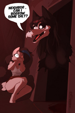 anthro biped breasts claws clothed clothed_anthro clothed_female clothing duo feet female fingers fur hair inside nude nude_anthro nude_female tail teeth toes tongue askart malo mammal procyonid raccoon 2026 digital_drawing_(artwork) digital_media_(artwork) hi_res