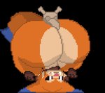 anthro ass_up balancing big_butt big_ears big_tail blue_ear_tips blue_tail_tip bone brown_sclera butt butt_heart dipstick_ears dipstick_tail ear_markings fur handstand headstand huge_butt hyper hyper_butt male markings multicolored_body multicolored_butt multicolored_ears multicolored_fur neck_tuft presenting presenting_hindquarters pupils short_stack skull skull_accessory solo tail tail_markings taunting teapot_(body_type) tuft tusks two_tone_body two_tone_butt two_tone_fur upside_down white_pupils domiel league_of_legends riot_games tencent gnar_(lol) animated short_playtime