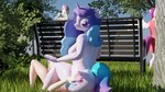 anthro anthrofied big_butt butt cutie_mark facesitting female horn male male/female nude park public public_nudity public_sex sex sitting_on_another wings skippyarts blender_cycles friendship_is_magic hasbro mlp_g5 my_little_pony mythology izzy_moonbow_(mlp) pipp_petals_(mlp) sunny_starscout_(mlp) zipp_storm_(mlp) earth_pony equid equine horse mammal mythological_creature mythological_equine pegasus pony unicorn 16:9 3d_(artwork) blender_(artwork) digital_media_(artwork) hi_res widescreen