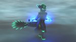 anthro bioluminescence cloak clothing fog foggy_background glowing glowing_markings magic magic_user male markings robe runes solo xevianlight xevian_(xevianlight) rexouium 16:9 3d_(artwork) 4k absurd_res digital_media_(artwork) hi_res huge_filesize widescreen