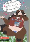 anthro ask_blog belly breasts dialogue female heart_symbol lips overweight patreon_logo patreon_username solo text charchu_(artist) deathlyfurry patreon roxanne_hart canid canine canis domestic_dog mammal molosser mountain_dog saint_bernard 2018 absurd_res english_text hi_res