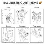 anthro ball ball_squeeze ballbusting butt challenge cock_and_ball_torture drop duo female genital_torture male male/female punch stomping text cbnbbbuster ballbusting_art_meme epic_games fortnite meow_skulls meowscles domestic_cat felid feline felis mammal 1:1 digital_media_(artwork) english_text hi_res meme sketch brother_(lore) brother_and_sister_(lore) incest_(lore) sibling_(lore) sister_(lore)