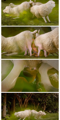 anus balls being_watched brown_body brown_fur butt claws dialogue ears_outwards facesitting fart fart_bukkake fart_cloud fart_fetish farting_on_another farting_on_face feral fur genitals grass green_fart_cloud group knot knotted_penis looking_at_another male open_mouth page_number paws penis pivoted_ears plant sitting_on_another tail text tree wool_(fur) kenresek bovid canid canine canis caprine domestic_dog german_shepherd herding_dog mammal pastoral_dog sheep 2025 3d_(artwork) absurd_res artist_name comic digital_media_(artwork) english_text hi_res subtitled