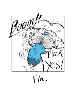 anthro balls big_balls big_muscles big_pecs big_penis building building_destruction city_destruction destruction dialogue genitals growth huge_balls huge_muscles huge_pecs huge_penis hyper hyper_balls hyper_genitalia hyper_muscle_growth hyper_muscles hyper_pecs hyper_penis macro male muscular pecs penis solo vein veiny_muscles veiny_penis unknown_artist booker_(koopershiba) kooper_(koopershiba) canid canine felid mammal pantherine tiger comic hi_res