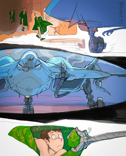 aircraft airplane bedroom_eyes blush clothed clothing covering covering_crotch covering_self duo female feral gulp_(sound_effect) hair heart_symbol larger_female machine male male/female mechadendrites narrowed_eyes not_furry partially_clothed seductive size_difference smaller_male surprised text vehicle ratbat animate_inanimate dire_aircraft dire_machine dire_vehicle human living_aircraft living_machine living_vehicle mammal 2021 artist_name colored comic digital_drawing_(artwork) digital_media_(artwork) hi_res portrait signature watermark