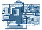 alternate_species apartment bedroom empty_eyes floor_plan fur horn kitchen living_room markings not_furry_focus simple_background smile spots spotted_body spotted_fur text white_background conditional_dnp tom_fischbach twokinds kathrin_vaughan lady_nora_(twokinds) laura_(twokinds) willow_wisp canid canine domestic_cat felid feline felis fox hybrid keidran lion mammal pantherine 2022 adobe_photoshop_(artwork) blue_and_white digital_media_(artwork) english_text hi_res monochrome sketch