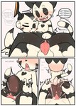 2_antennae 3_panel_comic abdominal_bulge alternate_species antennae_(anatomy) anthro anthro_on_anthro anthro_penetrated anthro_penetrating anthro_penetrating_anthro anus aroused balls big_balls big_penis black_antennae black_body black_butt black_ears black_eyebrows black_fur black_legs black_markings black_neck black_nose black_pussy black_stripes blush bodily_fluids body_part_in_pussy border butt butt_grab cheek_markings chest_markings cowgirl_position cum cum_from_pussy cum_in_pussy cum_in_uterus cum_inside cum_splatter cumshot_in_uterus dialogue directed_motion_outline ellipsis erection exclamation_point eyebrows eyelashes facial_markings fangs feet female female_anthro female_on_top female_penetrated first_person_view from_behind_position from_front_position fucked_silly fur genital_fluids genitals glans grey_background hand_on_another's_butt hand_on_another's_head hand_on_butt hand_on_head hand_on_partner's_butt hand_on_partner's_head hand_on_partner's_hip hands_on_another's_hip hands_on_hips head_markings heart_(marking) hip_grab holding_butt humanoid_genitalia humanoid_penis humanoid_pussy in_heat internal internal_vaginal male male/female male_anthro male_on_bottom male_penetrating male_penetrating_female male_pov markings moan motion_lines multicolored_arms multicolored_body multicolored_feet multicolored_fur multicolored_legs multicolored_tail multiple_positions nya on_bottom on_top one_eye_closed one_eye_half-closed open_mouth open_smile path_lines paws penetrating_pov penetration penile penile_penetration penis penis_in_pussy pink_anus pink_blush pink_glans pink_inner_pussy pink_penis pink_tongue pussy pussy_juice_on_own_pussy pussy_juice_on_penis pussy_juice_on_pussy reverse_cowgirl_position saliva saliva_on_tongue saliva_string sex shaking simple_background smile speech_bubble spread_legs spreading striped_arms striped_body striped_legs striped_markings striped_tail stripes sweat sweaty_legs tail tail_markings tail_motion tailwag tan_balls tan_body tan_tail teeth text thigh_blush thought_bubble tongue tongue_out translucent translucent_body tremble_spikes trembling triangle_anus two_tone_arms two_tone_body two_tone_feet two_tone_fur two_tone_legs two_tone_tail uterus vaginal vaginal_fluids vaginal_penetration whisker_markings white_body white_border white_fur white_speech_bubble defunctumbra ultraman_(series) ele_chan eleking umbra_(defunctumbra) alien domestic_cat felid feline felis kaiju mammal monster 2023 comic digital_drawing_(artwork) digital_media_(artwork) english_text hi_res