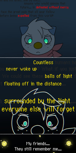 black_background blue_body blue_fur defeated existential existential_crisis eye_bags feral freckles fur gradient_background inner_monologue kerchief male outline scar seashell shell silhouette simple_background solo soul text thinking white_body white_fur calyx nintendo pokemon pokemon_mystery_dungeon spike_chunsoft generation_5_pokemon mammal mustelid oshawott pokemon_(species) absurd_res english_text hi_res long_image signature tall_image