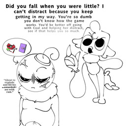 anthro duo female male ornament text tikxtakxtoo blushcrunch_studio dandy's_world roblox bobette_(dandy's_world) goob_(dandy's_world) 1:1 hi_res