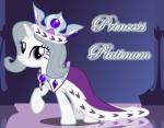 crown female fur grey_hair hair headgear horn jewelry necklace purple_eyes royalty solo white_body white_fur hakuno friendship_is_magic hasbro my_little_pony mythology princess_platinum_(mlp) equid equine mammal mythological_creature mythological_equine unicorn