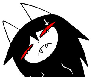 accessory anthro black_clothing black_hair clothed clothed_anthro clothed_female clothing cross eyelashes fangs female female_anthro hair hair_accessory hairclip inverted_cross inverted_cross_hair_clip red_sclera simple_background solo teeth white_background white_body white_ears xarop77 catwitch_(xarop77) domestic_cat felid feline felis mammal 2024 bust_portrait digital_drawing_(artwork) digital_media_(artwork) portrait