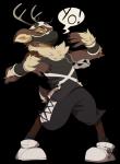 anthro antlers brown_body brown_fur clothed clothing cosplay fur horn male simple_background solo transparent_background conditional_dnp xnirox nintendo pokemon team_skull grunt_(pokemon) rangar_(character) skull_grunt deer mammal alpha_channel hi_res