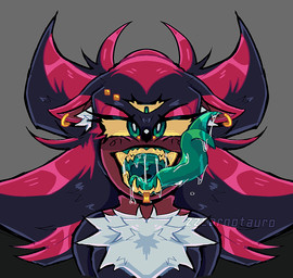 3_eyes alternate_color anthro black_body black_fur blood bodily_fluids brown_body brown_fur colored_blood dark_body dark_skin drooling ear_piercing eyebrow_piercing eyelashes eyeliner facial_piercing fangs forked_tongue fur gold_(metal) gold_jewelry green_blood green_eyes green_insides green_mouth jewelry lip_piercing long_tongue looking_at_viewer makeup male multi_eye open_mouth piercing red_body red_fur saliva shadow sharp_teeth solo teeth tongue tuft unusual_blood unusual_bodily_fluids vore white_body white_fur white_tuft zzcarnotauro sega sonic_the_hedgehog_(series) shadow_the_hedgehog alien eulipotyphlan hedgehog hybrid mammal hi_res