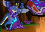 anthro bdsm blue_body blue_markings bondage bound cutaway duo fur horn knotting male male/male markings profanity purple_body scales text ventral_scales wings kovukono mythology grydir_dacanoor_(griffonki) thix_(kontog23) dragon mythological_creature mythological_scalie scalie english_text hi_res