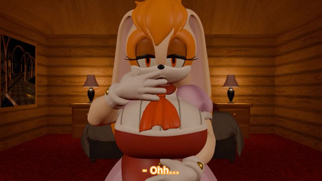 anthro anus big_breasts big_butt breasts butt coolbean64 female first_person_view genitals mature_female nude nude_female sex solo text vulva tsarinart kabalmystic_(modeler) sega sonic_the_hedgehog_(series) vanilla_the_rabbit 16:9 animated high_framerate short_playtime sound subtitled video widescreen