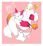 anthro boxers_(clothing) bulge clothing duo fur hug lazy male overweight overweight_male pink_boxers pink_clothing pink_underwear simple_background underwear white_body white_fur shelbyzangoose nintendo pokemon kookla_(shelbyzangoose) peko_(pekozan) felid feline generation_3_pokemon mammal pokemon_(species) zangoose 2023 colored digital_drawing_(artwork) digital_media_(artwork) hi_res