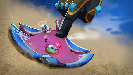 ambiguous_gender anatomically_correct bestiality blue_eyes bubble clothing duo ejaculation feral gloves handwear human_on_feral interspecies male underwater water jajavosmiraa subnautica subnautica_2 unknown_worlds_entertainment aquatic fish halfmoon_(subnautica) human mammal 16:9 hi_res widescreen