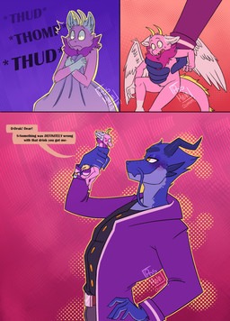 anthro blue_body blue_ears blue_paws blue_wings clothed clothed_anthro clothed_male clothing comic_panel covering covering_self dewlap_(anatomy) dialogue duo extreme_size_difference featureless_crotch female fluffy fluffy_ears freckled_face freckles fur grabbing grabbing_from_behind handheld holding_person horn inside larger_male macro magic male male/female micro multicolored_body multicolored_fur nude onomatopoeia pink_body pink_fur purple_body purple_fur romantic romantic_couple scared shrinking shrinking_out_of_clothes shrunk size_difference size_transformation smaller_female sound_effects speech_bubble surprised tail text transformation two_tone_body wings posmehdakota mythology drak_(digitalscales) petal_(dapperhedgehog) dragon eastern_dragon fairy_dragon furred_dragon furred_scalie lizard mythological_creature mythological_scalie reptile scalie winged_dragon wingless_dragon absurd_res comic digital_media_(artwork) english_text hi_res