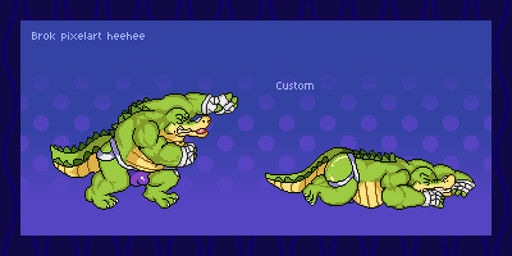 anthro balls boxing_gloves boxing_shorts bulge butt clothing eyes_closed flaccid genitals green_body handwear jockstrap lying male musclegut muscular overweight overweight_male penis solo underwear cototototorra brok_the_investigator cowcat_games brok_(brok_the_investigator) alligator alligatorid crocodilian reptile scalie 2026 2:1 animated