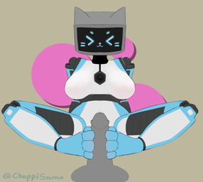 >w< big_breasts breasts disembodied_penis electronics featureless_breasts feet female foot_fetish foot_play footjob for_a_head genitals machine male penile penis screen screen_face sex solo television two-footed_footjob choppisama voices_of_the_void kerfur_omega_(votv) humanoid object_head robot robot_humanoid screen_head tv_head hi_res