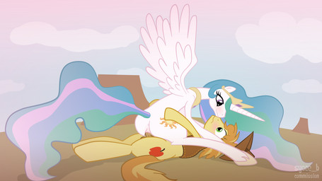 blush bottomless butt clothed clothing cowgirl_position crown cutie_mark day duo erection feathered_wings feathers female female_on_top female_penetrated feral from_front_position genitals hat headgear headwear horn intraspecies male male/female male_on_bottom male_penetrating male_penetrating_female mane nude on_bottom on_top outside penetration penile penile_penetration penis penis_in_vagina sex straddling tail vaginal vaginal_penetration vulva wing_boner wings syoee_b friendship_is_magic hasbro my_little_pony mythology braeburn_(mlp) princess_celestia_(mlp) earth_pony equid equine horse mammal mythological_creature mythological_equine pony winged_unicorn 16:9 2012 digital_media_(artwork) widescreen