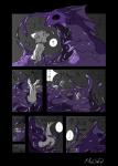 absorption_vore ambiguous_gender ambiguous_pred ambiguous_prey anthro black_sclera calumn_(character) comic fur goo_creature green_eyes head_tuft heartbeat hi_res inner_ear_fluff japanese_text male male/ambiguous mammal misoden_(artist) monster open_mouth pupils purple_body shaking shivering slit_pupils sound_effects speech_bubble text translation_request tuft vore white_body white_fur