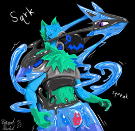 bound chastity_bulge chastity_device clothing encasement forced forced_transformation goo_transformation latex latex_clothing latex_skinsuit lock_bulge lock_symbol machine male null_bulge skinsuit smug_face squeaking surprised tight_clothing transformation wearing_chastity_device riggedreded nintendo pokemon stepigo_(itsstepigo) generation_4_pokemon goo_creature lucario pokemon_(species) protogen 2025 hi_res