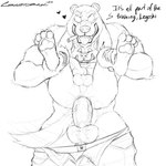 anal anal_penetration animal_genitalia animal_penis anthro anthro_on_anthro anthro_penetrated anthro_penetrating anthro_penetrating_anthro ball_tuft balls barazoku bared_teeth body_hair bottomwear bottomwear_down canine_genitalia canine_penis clothed clothing duo empty_eyes front_view genitals hairy_balls leg_grab male male/male male_penetrated male_penetrating male_penetrating_male muscular muscular_anthro muscular_male nude pants pants_down partially_clothed pawpads penetration penile penile_penetration penis penis_in_ass perineum sex simple_background standing text topless tuft vein veiny_penis crazydrak beastars gouhin_(beastars) legoshi_(beastars) bear canid canine canis giant_panda mammal wolf 1:1 english_text hi_res monochrome sketch