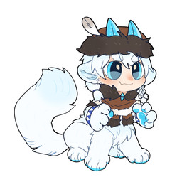 armwear blue_body blue_eyes blue_fur blue_hair blue_pawpads blue_tail brown_clothing brown_hat brown_headwear brown_topwear chest_tuft clothed clothing fur glistening glistening_eyes gradient_hair hair hat headgear headwear light_body light_fur light_hair male mouth_closed pawpads simple_background solo tail tan_body tan_skin three-quarter_view topwear tuft unsigned white_background white_body white_fur white_hair white_tail asnnonaka nikox_(asnnonaka) humanoid_taur snowroarer taur 1:1 full-length_portrait hi_res portrait