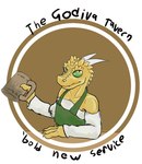 4_fingers anthro barmaid clothing female fingers flat_chested green_sclera horn pupils scales smile solo standing tankard yellow_body yellow_eyes yellow_scales mca_jabberwocky dnd_homebrew rezzic kobold scalie 2014