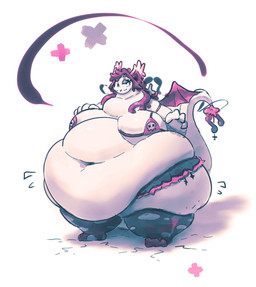 absolute_territory alternative_fashion anthro back_wings bat_ears belly belly_folds big_belly big_breasts bikini breasts clothed clothing ear_tuft eyelashes eyeshadow fat_neck female female_anthro fur goth hair huge_belly huge_breasts huge_hips huge_thighs hyper hyper_belly legwear long_tail makeup membrane_(anatomy) membranous_wings morbidly_obese morbidly_obese_anthro morbidly_obese_female musical_note musical_symbol obese obese_anthro obese_female overweight overweight_anthro overweight_female purple_eyeshadow purple_hair purple_inner_ear purple_membrane purple_wings simple_background skimpy skull_symbol solo stockings swimwear symbol tail tan_body thick_tail thick_thighs torn_clothing torn_legwear torn_stockings tuft two-piece_swimsuit white_background wide_hipped_anthro wide_hipped_female wide_hips wings miluinaoxie mythology bat dragon furred_dragon furred_scalie hybrid leaf-nosed_bat mammal microbat mythological_creature mythological_scalie scalie yangochiropteran 2022 colored dialogue_in_description digital_media_(artwork) digital_painting_(artwork) english_description hi_res painting_(artwork)