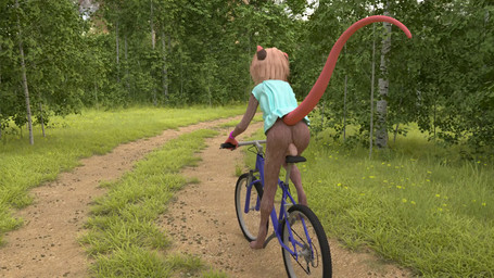 anthro anus bottomless bottomless_anthro bottomless_female butt clothed clothing dildo dildo_bicycle dildo_in_vagina dildo_insertion dildo_sitting eyewear feet female forest fur genitals glasses hair looking_at_viewer looking_back masturbation nature outside outside_masturbation penetration plant public public_exposure public_masturbation riding_dildo sex_toy sex_toy_in_vagina sex_toy_insertion smile solo tail toes topwear toying_self tree vaginal vaginal_penetration vulva wearing_glasses young young_anthro young_female littlefisky american_opossum mammal marsupial virginia_opossum 3d_(artwork) 3d_animation animated digital_media_(artwork) hi_res huge_filesize no_sound short_playtime video