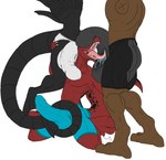 anthro aroused balls big_balls big_bulge big_penis bodily_fluids bottomwear bulge bulge_on_face clothing detailed_bulge drooling eager erection erection_under_clothing genitals grinding group group_sex humping hyper kneeling male male/male masturbation open_mouth oral paws pelvic_thrust penis penis_covering_eyes saliva saliva_string sex shorts snout snout_fuck spread_legs spreading standing tail tail_fetish tail_masturbation tail_play tenting threesome thrusting tight_bottomwear tight_bulges tight_clothing tight_shorts tongue tongue_out trio two_on_one underwear wide_mouth conditional_dnp samagthrav2 alien_(franchise) halo_(series) microsoft xbox_game_studios h_raptor alien dinosaur dromaeosaurid prehistoric_species reptile sangheili scalie theropod velociraptor xenomorph hi_res