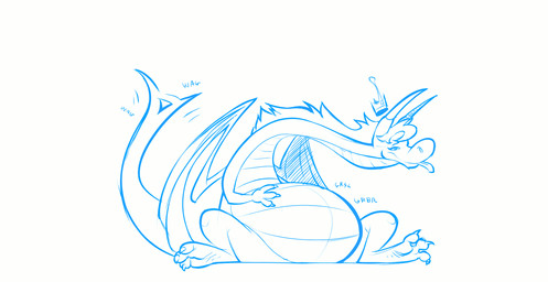 abdominal_bulge crown feral headgear horn master tail tongue toony vore wings oddjuice dreamworks kung_fu_panda mythology master_tigress dragon mythological_creature mythological_scalie scalie 2016 hi_res slideshow