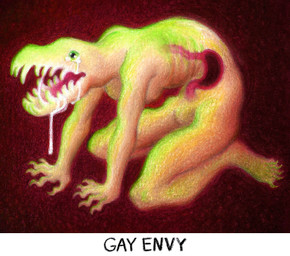 anthro bodily_fluids breasts claws crying featureless_crotch organs solo stomach tears teeth tongue x-ray_view ink-the-artist monster