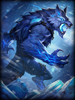 action_pose angry anthro attack biceps big_muscles biped blood blue_eyes bodily_fluids bright_eyes chain claws cold digitigrade fangs fur grey_body grey_fur ice light long_claws looking_at_viewer looking_back looking_back_at_viewer magic male muscular muscular_anthro muscular_male open_mouth outside pose runes saliva sharp_teeth side_view snow solo standing teeth vein yideth smite fenrir_(smite) canid canine canis mammal wolf 3:4 cool_colors detailed digital_media_(artwork) full-length_portrait official_art portrait