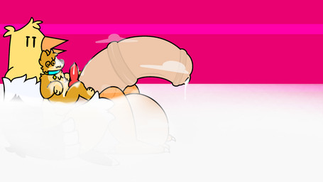 animal_genitalia animal_penis anthro balls big_balls big_penis bodily_fluids cum cum_flooding cum_pool duo equine_genitalia equine_penis excessive_cum excessive_genital_fluids feathers feet foot_fetish foot_play fur genital_fluids genitals hyper hyper_cum knot knotted_penis male male/male muscular musk penis sex size_difference slightly_chubby soaked_in_cum solo yellow_body yellow_feathers yellow_fur doug_polaris doshiba_solaris rochester_terramore american_goldfinch avian bird canid canine canis domestic_dog mammal shiba_inu spitz hi_res