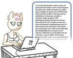 angry anthro clothing computer copypasta ear_piercing ear_ring electronics female frown frown_eyebrows furniture humor laptop piercing rant ring_piercing satire shirt sitting solo table tank_top text topwear typing wall_of_text unknown_artist domestic_cat felid feline felis mammal 5:4 english_text hi_res