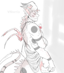 4_arms 4_eyes arm_hair arm_on_hip beverage black_markings bloody_wings body_hair bottomwear bottomwear_down claws clothed clothing crossed_arms ear_piercing feathers genitals hair hand_on_penis holding_beverage holding_object horn male markings masturbation multi_arm multi_eye multi_limb pants pants_down partially_clothed penis piercing pink_body pink_feathers pink_hair pubes red_body red_scales scales shirt_down solo puppetmaster13uwu sukuna_(jujutsu_kaisen) demon horned_humanoid humanoid sketch