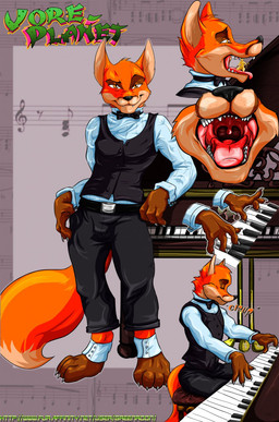4_fingers 4_toes anthro balls barely_visible_balls barely_visible_genitalia barely_visible_penis biped bow_tie claws clothed_pred digitigrade duo feet finger_claws fingers flaccid fur genitals hindpaw keyboard_instrument kneeling looking_at_viewer male male_anthro male_pred micro_prey mouth_shot musical_instrument musical_note musical_symbol nude_male nude_micro open_mouth oral_vore orange_body orange_fur paws penis pianist piano playing_music playing_piano sheet_music solo standing symbol teeth toe_claws toes tongue uvula vore yellow_body yellow_fur green_roon ratchet_and_clank sony_corporation sony_interactive_entertainment vore_planet ratchet_(ratchet_and_clank) canid canine fox lombax mammal colored hi_res