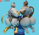 5_toes anthro back_tattoo backsack balls big_butt bite_mark black_hair blue_background brown_body brown_fur butt butt_tattoo cheek_tuft clothed clothed_anthro clothed_male clothing duo facial_tuft fangs feet fur fur_tuft furgonomic_hoodie furgonomics genitals gold_body group hair hoodie humanoid_feet kneeling male male/male multicolored_body multicolored_fur muscular muscular_anthro muscular_male neck_tattoo notched_ear nude_anthro nude_male open_mouth open_smile patreon_logo penis pink_inner_ear plantigrade raised_tail simple_background smile tail tattoo teeth toes tongue tongue_out topwear trio tuft whiskers white_body white_fur yellow_eyes camseven dollymolly323_(modeler) nes67911_(modeler) asian_mythology east_asian_mythology epic_games fortnite japanese_mythology mythology patreon meowdas meowscles nyanja_(fortnite) calico_cat domestic_cat felid feline felis mammal nekomata yokai 3d_(artwork) digital_media_(artwork) hi_res