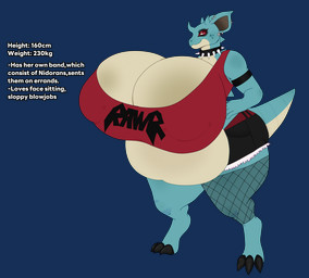 alternative_fashion anthro belly big_belly big_breasts big_butt breasts butt clothed clothing female huge_belly huge_breasts huge_butt hyper hyper_breasts hyper_butt looking_at_viewer morbidly_obese morbidly_obese_anthro morbidly_obese_female nipples obese obese_anthro obese_female overweight overweight_anthro overweight_female piercing punk simple_background skimpy solo tail thick_thighs bones_on_string nintendo pokemon generation_1_pokemon nidoqueen pokemon_(species) alpha_channel digital_media_(artwork) hi_res