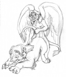 anal anthro anthro_on_feral ass_up bestiality chris_mckinley claws disney duo eyes_closed feathered_wings feathers felid feral hybrid lion male male/male male_on_feral male_penetrated male_penetrating male_penetrating_male mammal monochrome nipples open_mouth pantherine penetration raised_tail sex simple_background sketch tail tail_grab tail_tuft the_lion_king tuft wings