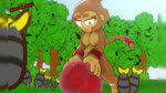 anthro armwear balloon balloon_fetish bloon bouncing_breasts breasts clothing dart female forest genitals grinding inflatable moan narrowed_eyes outside plant pussy solo tail tree infected_heart sound_warning bloons_tower_defense ninja_kiwi dart_monkey_(bloons) haplorhine mammal monkey primate 16:9 3d_(artwork) 3d_animation animated digital_media_(artwork) long_playtime sound webm widescreen