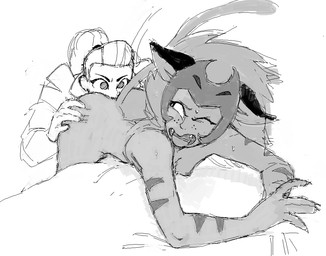 anal bodily_fluids duo female female/female human_on_humanoid interspecies oral rimming sex sweat smekbo masters_of_the_universe mattel netflix she-ra_(copyright) she-ra_and_the_princesses_of_power catra_(she-ra) she-ra_(she-ra) animal_humanoid felid felid_humanoid feline feline_humanoid human humanoid mammal mammal_humanoid aliasing digital_media_(artwork) monochrome sketch